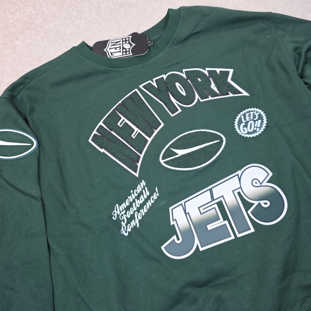 Pro Standard New York Jets Sweatshirt Boys M 10/12 NFL Fan Pullover Green Cotton